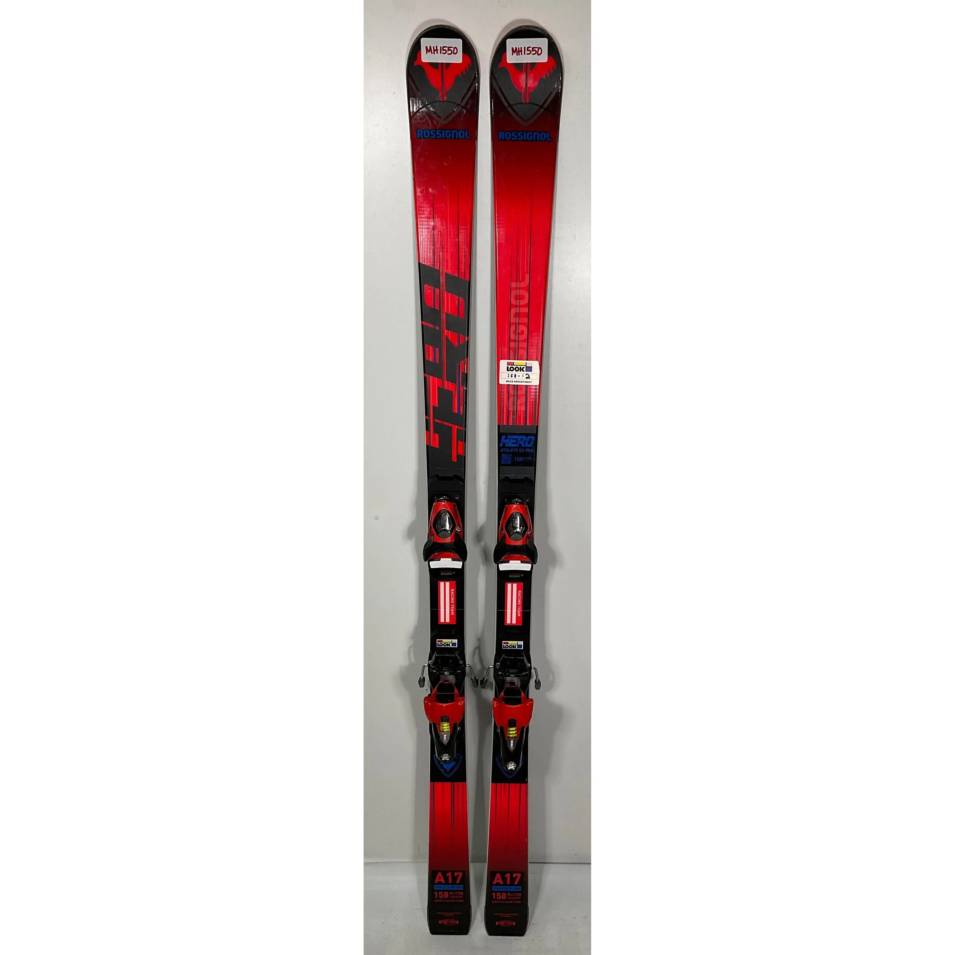 2024 Rossignol Hero Athlete GS Pro 158cm Jr Skis w/ SPX10 Bindings (MH1550)