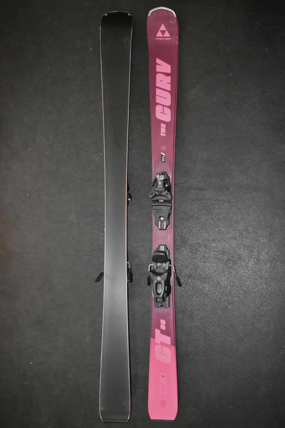 24-25 Demo Skis - Fischer RC4 THE CURV GT 80 166cm with Demo RSW11 Bindings - Women's