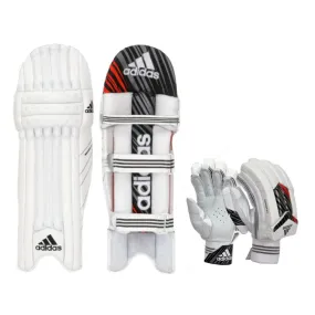 Adidas Incurza 3.0 Batting Pads   Adidas Incurza 5.0 Batting Gloves Youth Combo