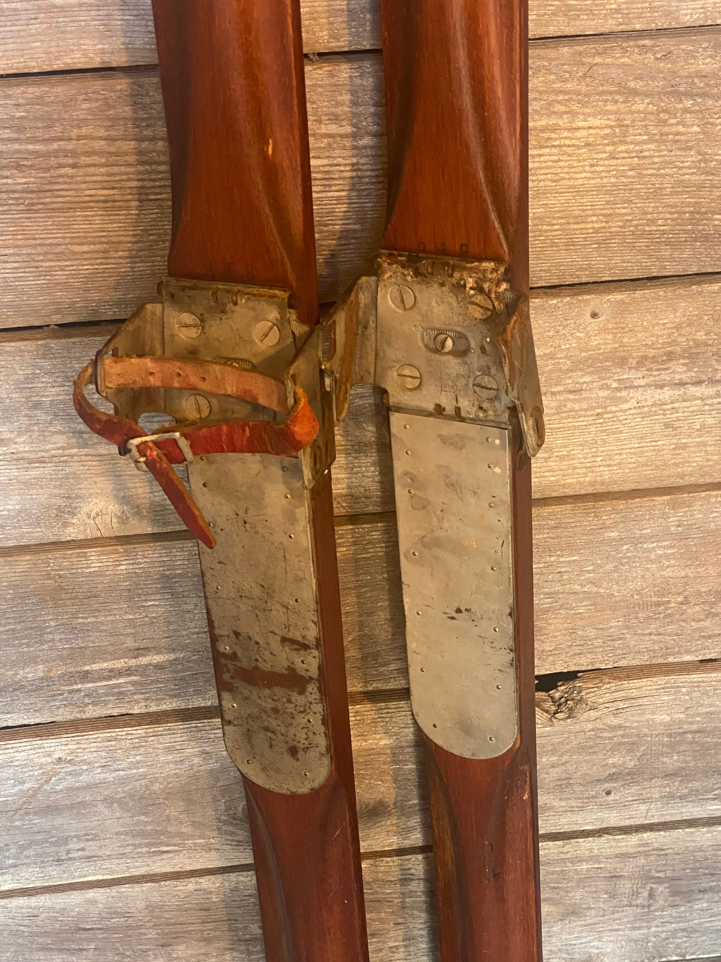 Antique R.H. Macy's Co. Wood Skis