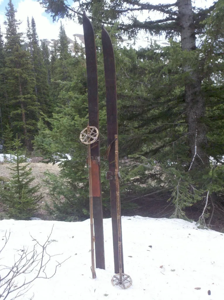 Antique Ward Marathon Jumping Skis