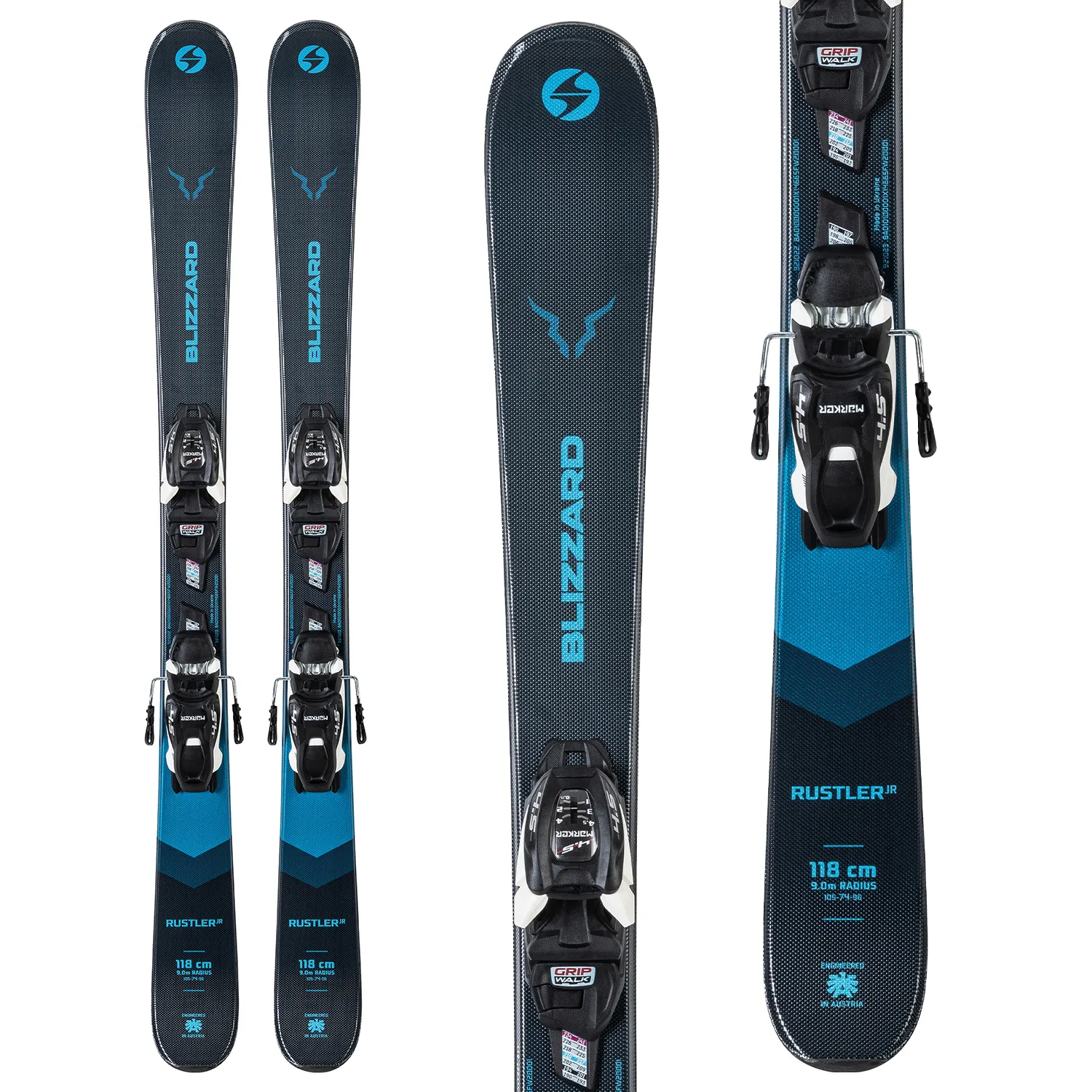 Blizzard Rustler Twin Jr. Skis w/bindings 2022