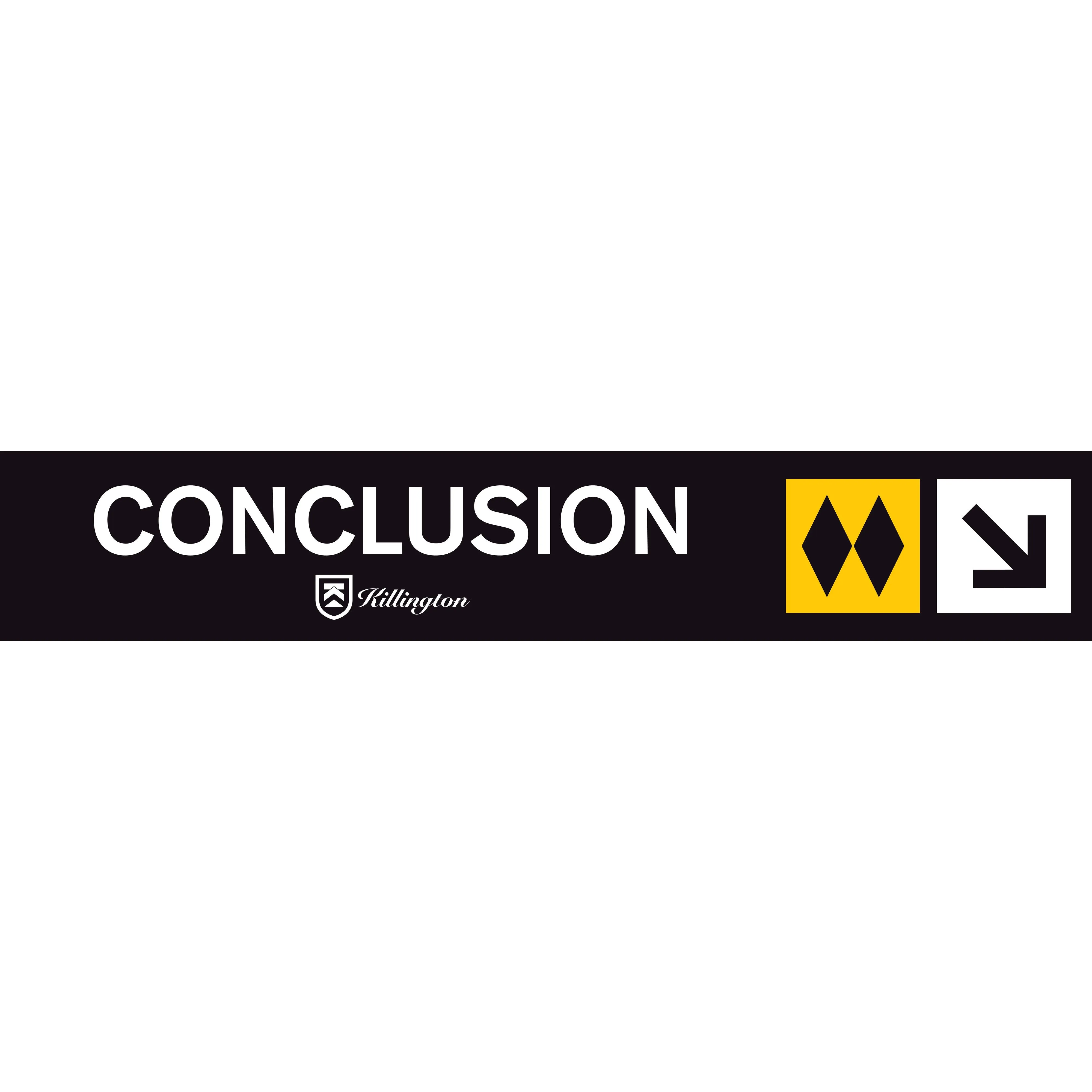 Conclusion Trail Sign