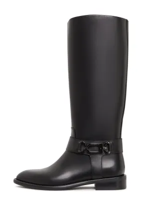 Equestrian Boots with Buckle Detail Dora - Black