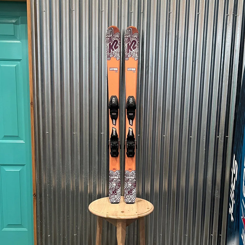 K2 Luv Bug Kid's Skis w/ Marker 4 GW Bindings - USED