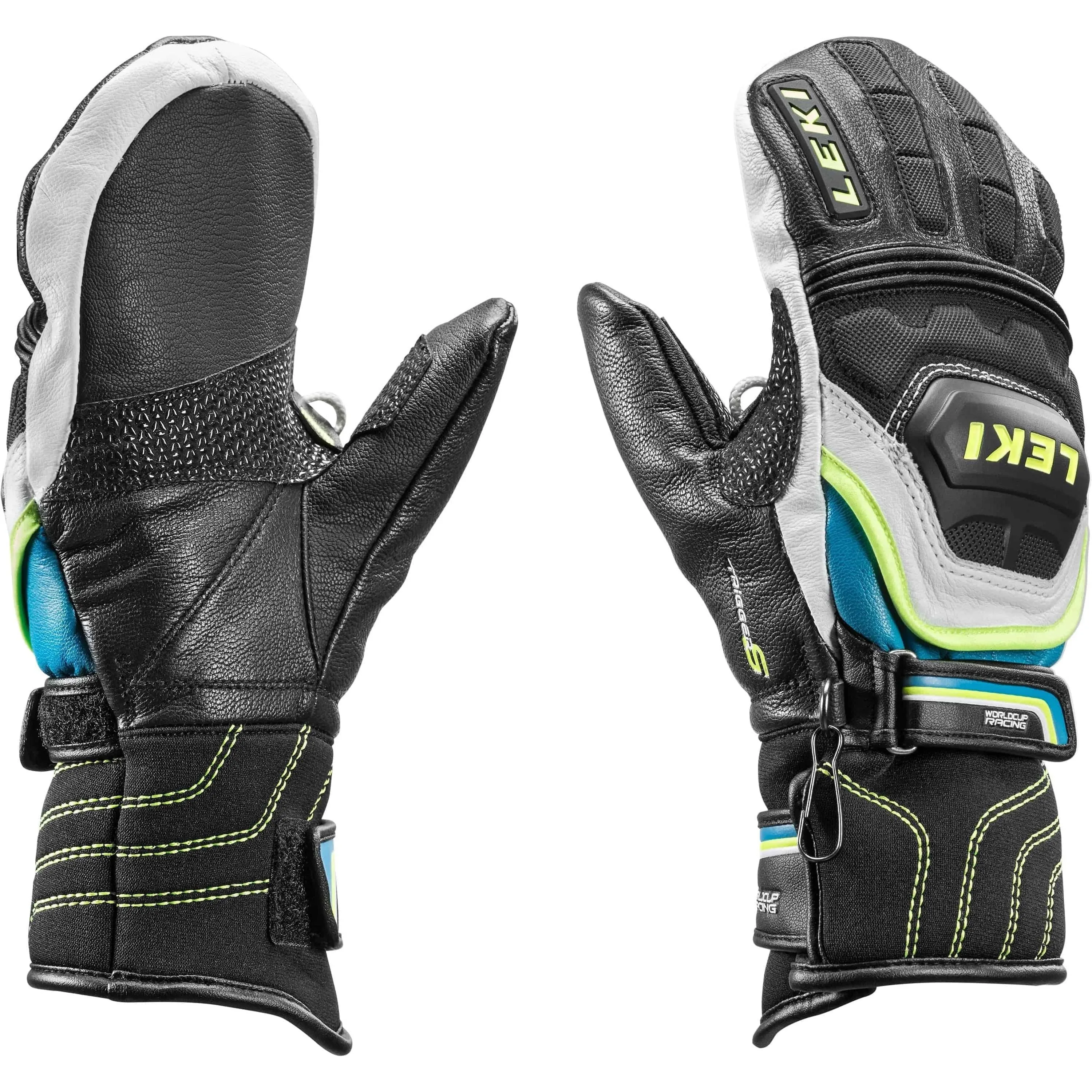 Leki World Cup Race Flex Jr Cyan Mitten