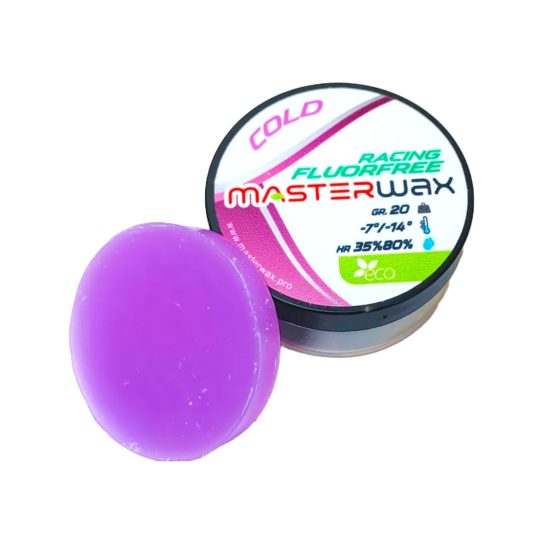 MasterWax RACING FLUORFREE Cold Wool-Apply Wax (-7C/-14C) | 20g