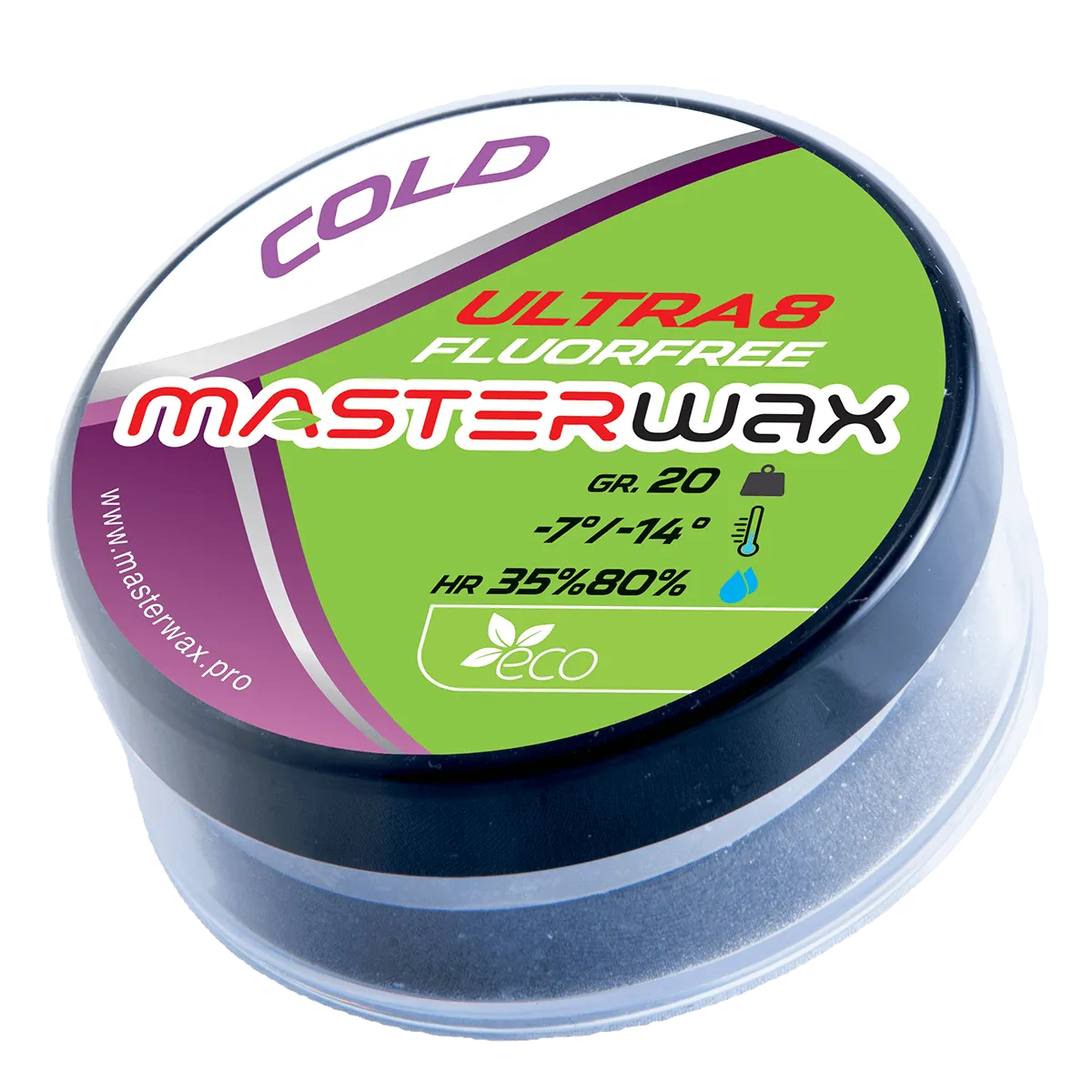 MasterWax Ultra8 FLUORFREE Cold Wool-Apply Wax (-7C/-14C) | 20g