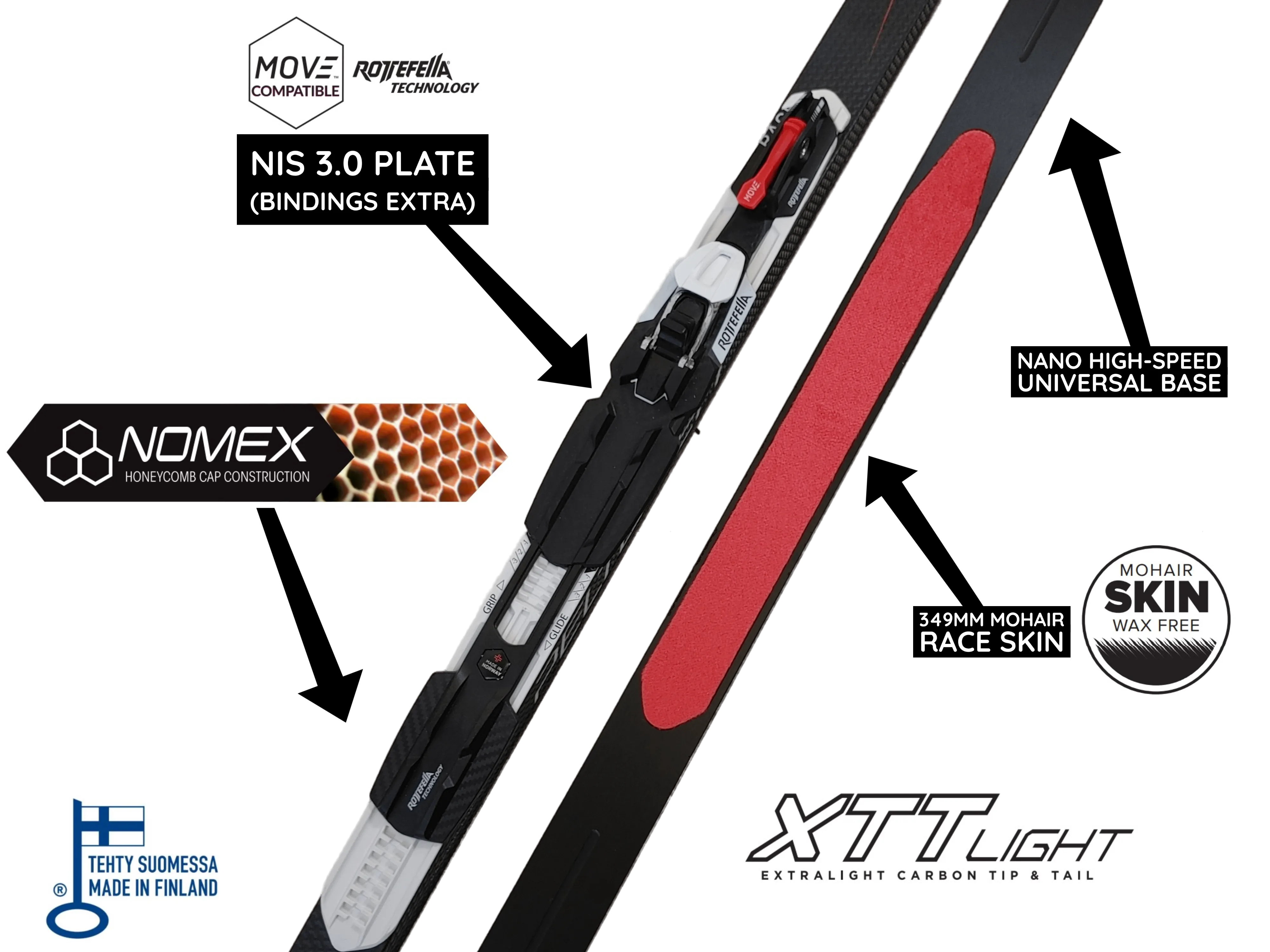 Peltonen INFRA X SKIN Classic Skis CLEARANCE