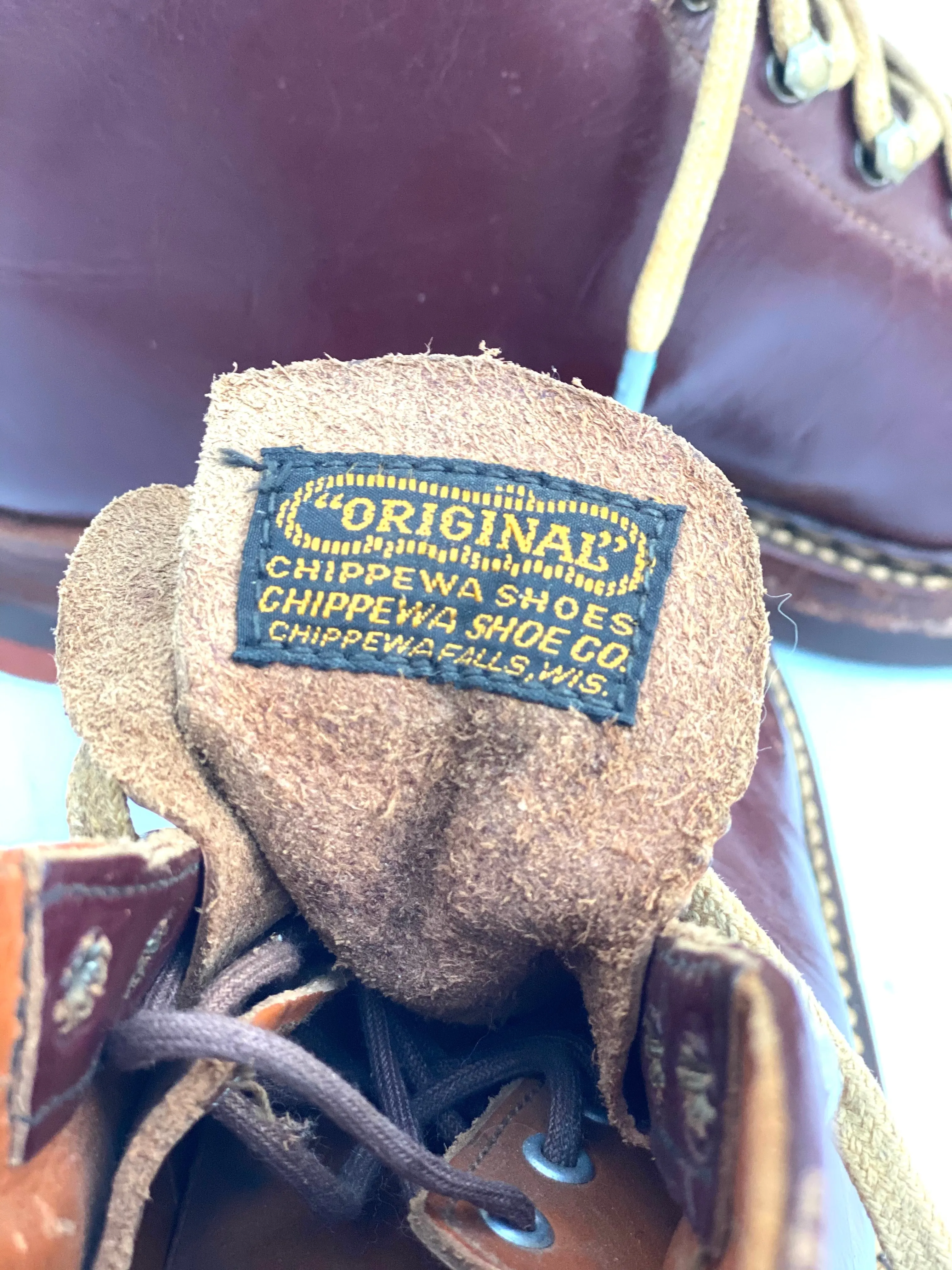 Vintage Chippewa Shoe Co. Leather Ski Boots