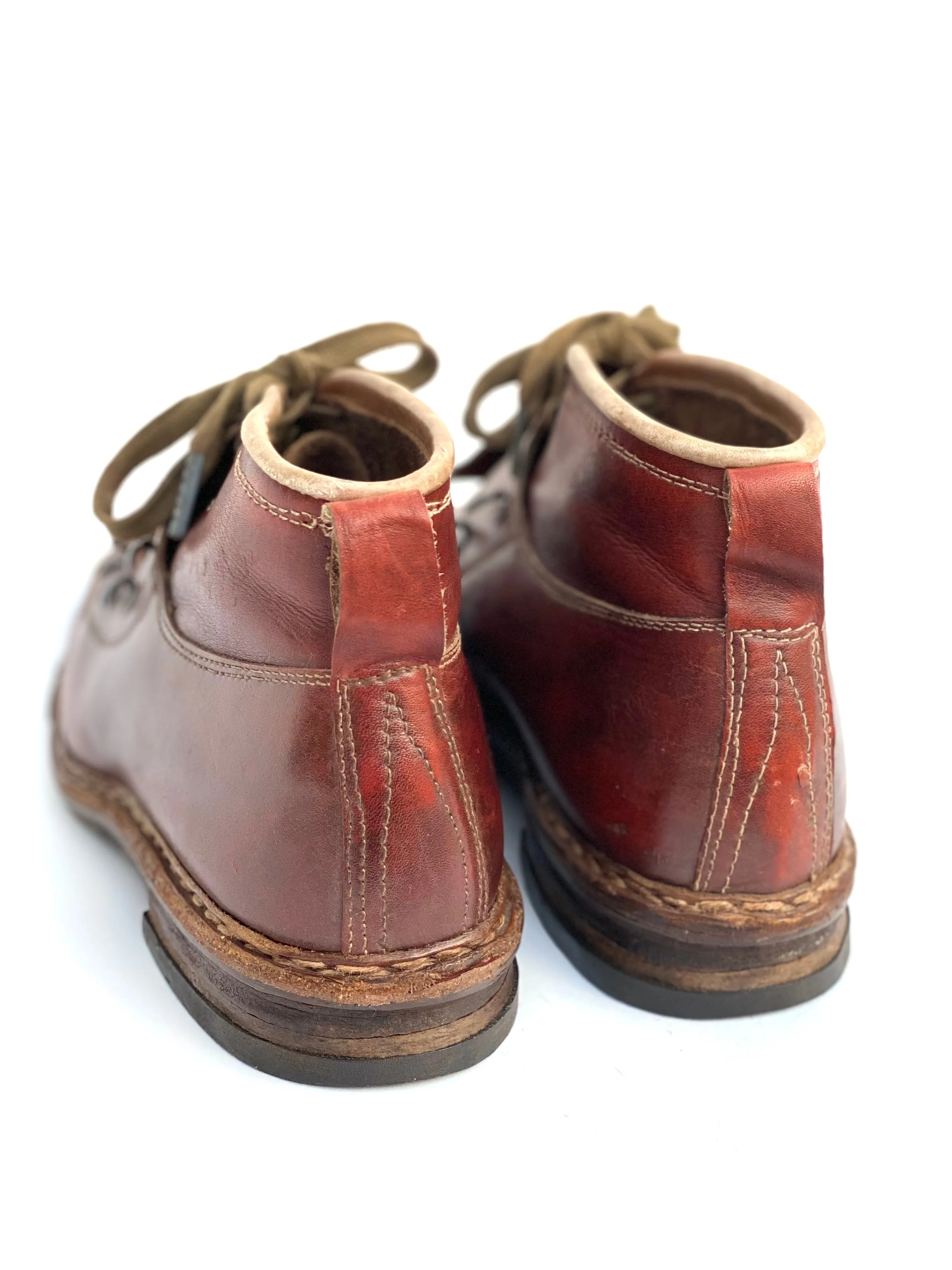 Vintage Leather Ski Boots