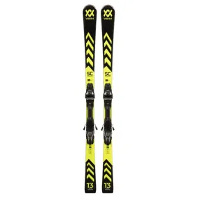 Volkl Racetiger SC Black Skis w/ Marker VMotion3 12 GW Bindings 2024